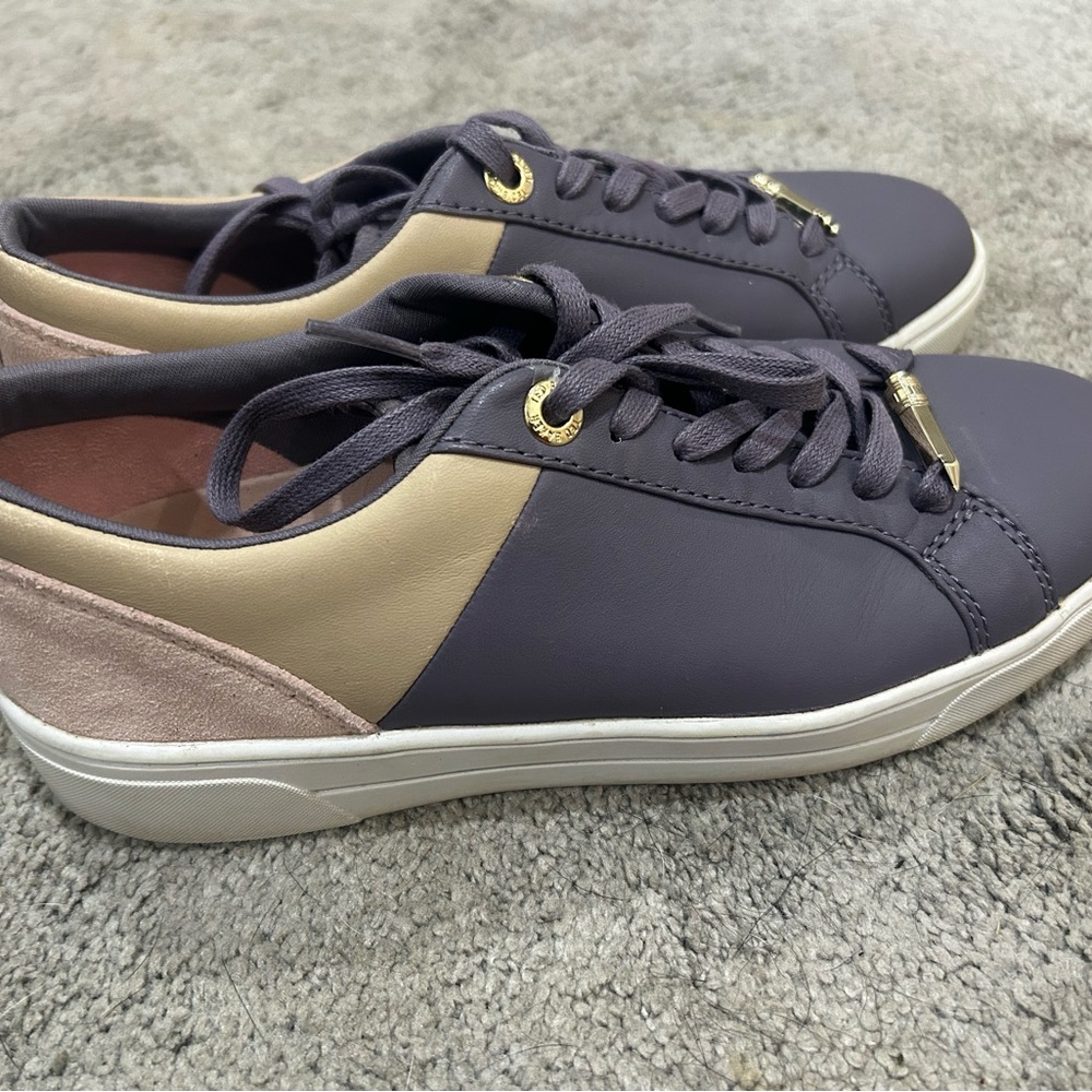 Ted Baker leather and suede sneakers